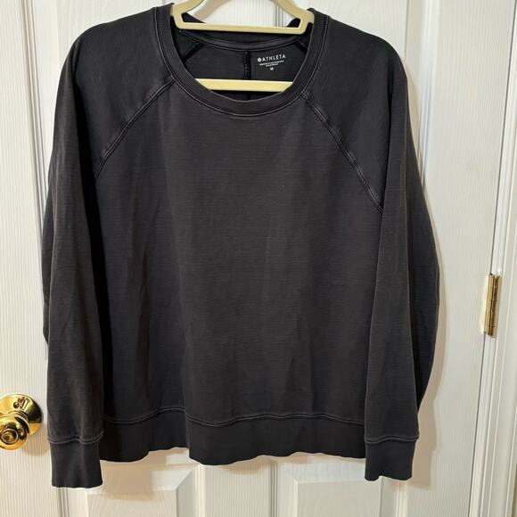 Athleta Tops - Athleta - Women's Sundown Black Activewear Long Sleeve Sweatshirt - Size Medium